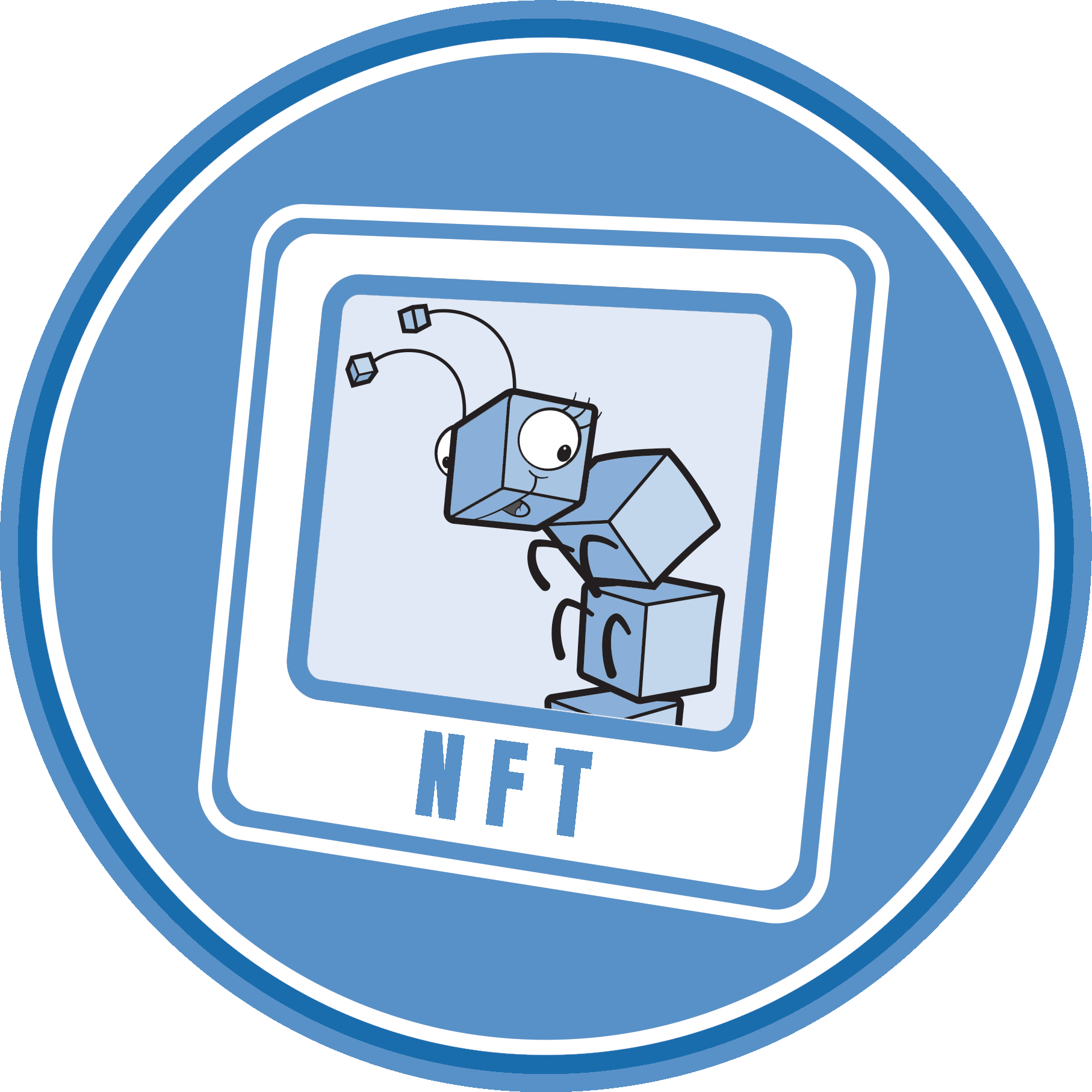 Protected digital asset illustration